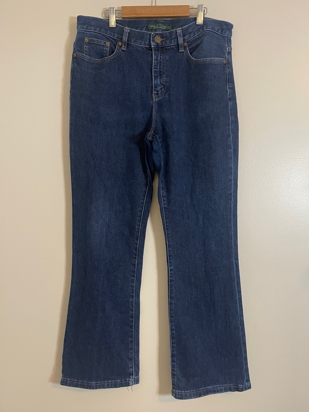 Lauren Ralph Lauren Womens Jeans 10 Blue Bootcut Old Money Classic Denim Chic
